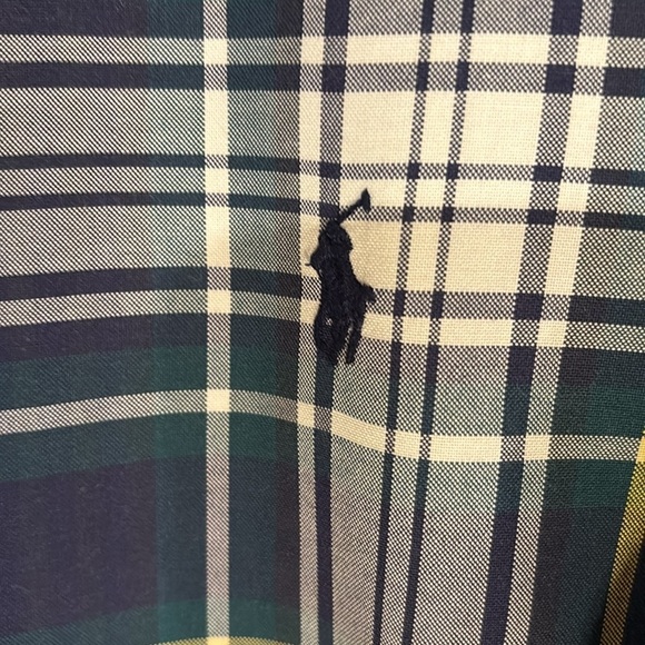 Ralph Lauren Classic Fit XL Button Down Navy Horse Long Sleeve Shirt - Picture 6 of 8